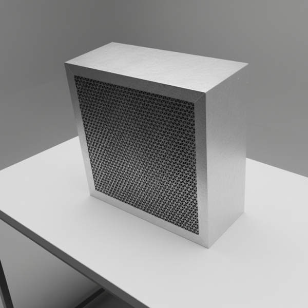 Rejilla cortafuegos rectangular para ventilación en protección pasiva contra incendios
